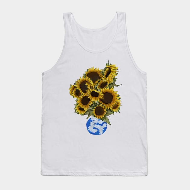 Autumn Sunflowers. Tank Top by HappyRandomArt